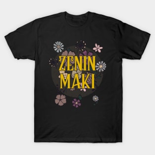 Aesthetic Proud Name Maki Flowers Anime Retro Styles T-Shirt